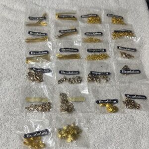 Beadalon Jewelry Findings Lot — Gold & Silver Tone Charms & Components